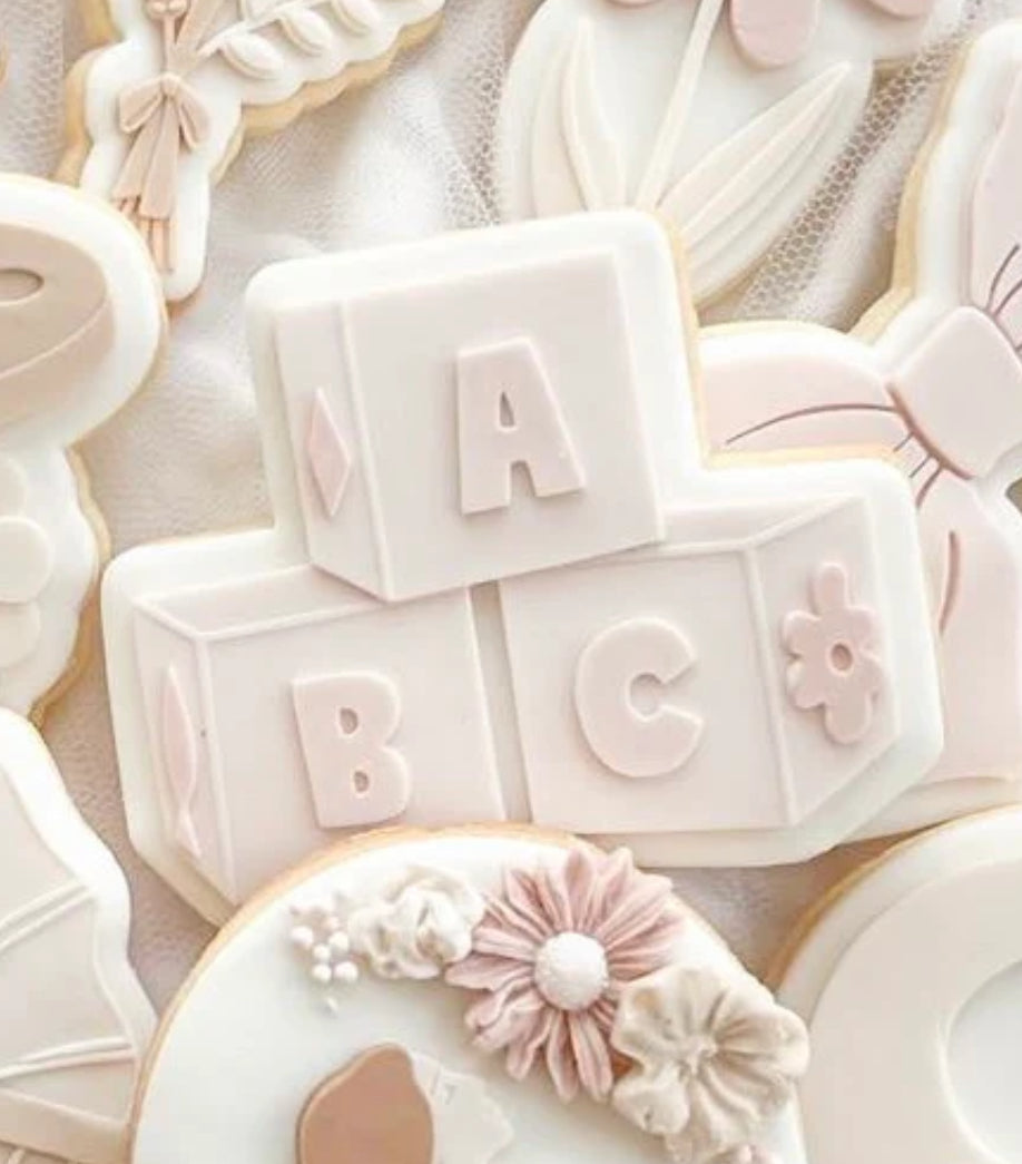 ABC Baby Cube Cookies