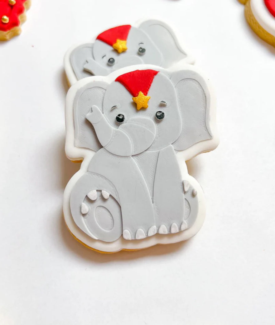 Circus Elephant Fondant Cookie