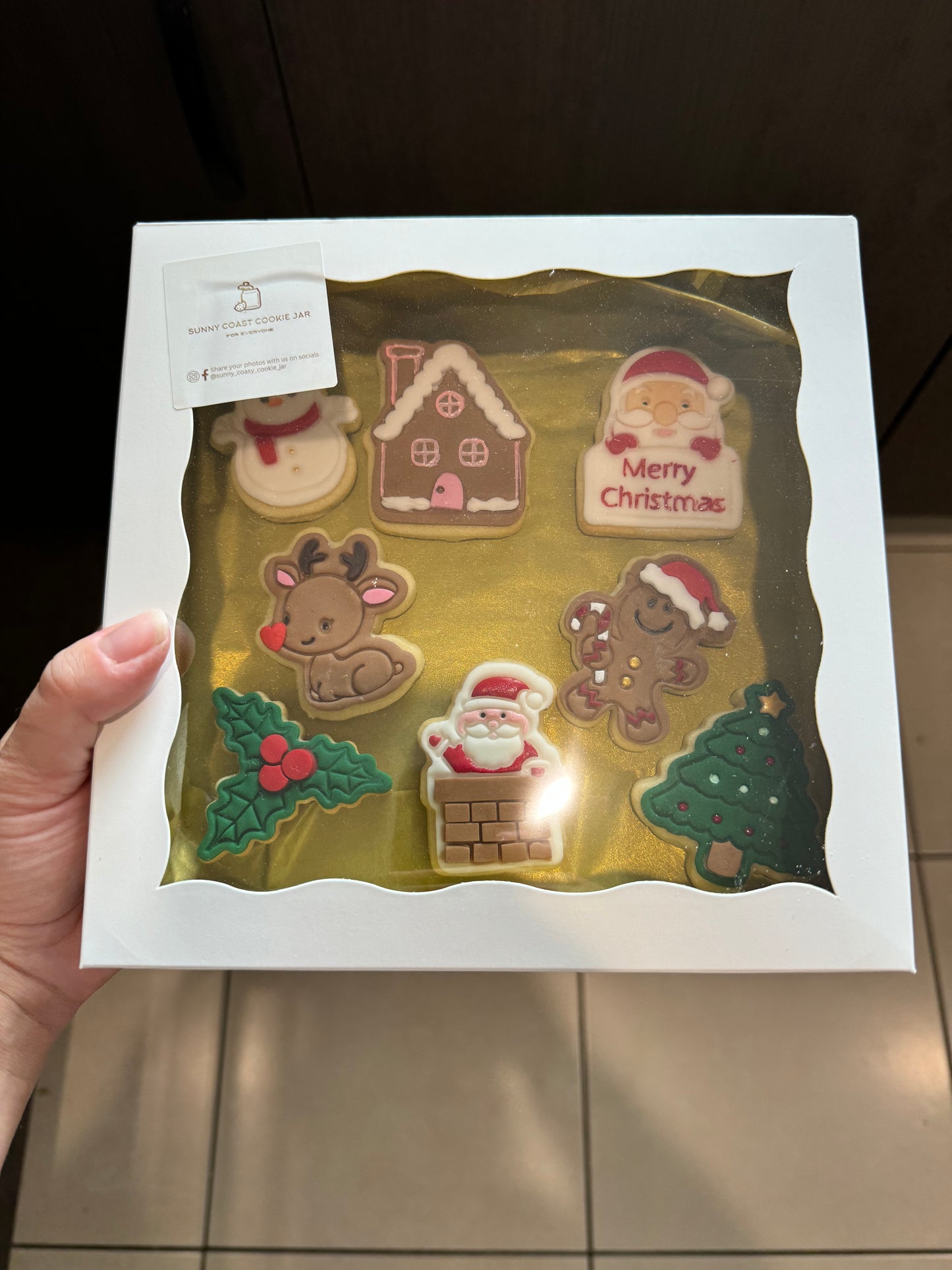Mini Christmas Cookie Box