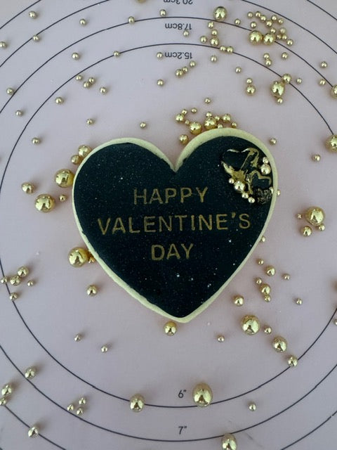 Black Valentines Day Heart