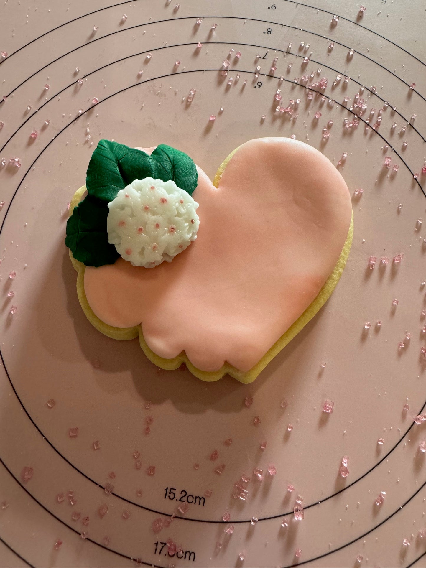 Floral Heart Cookies
