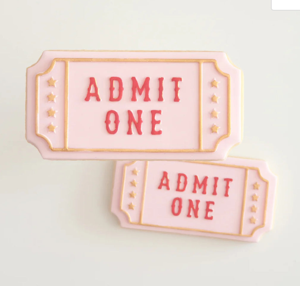 Admit One Circus Cookie