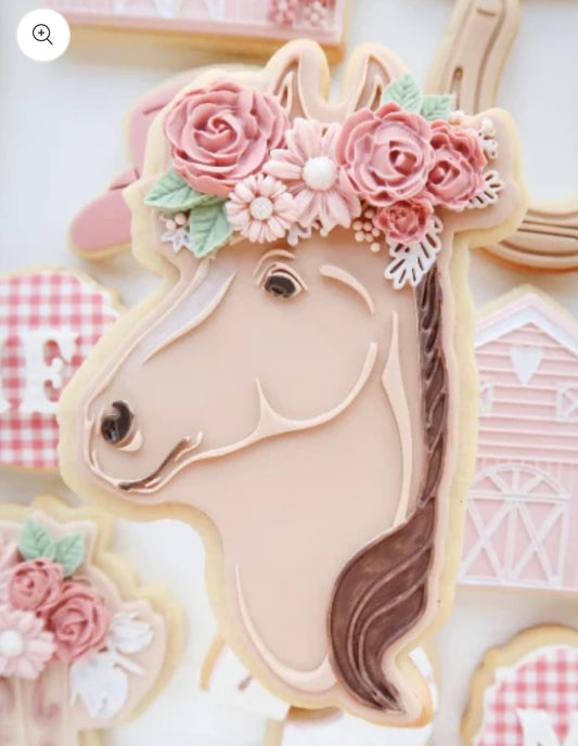 Horse with floral crown