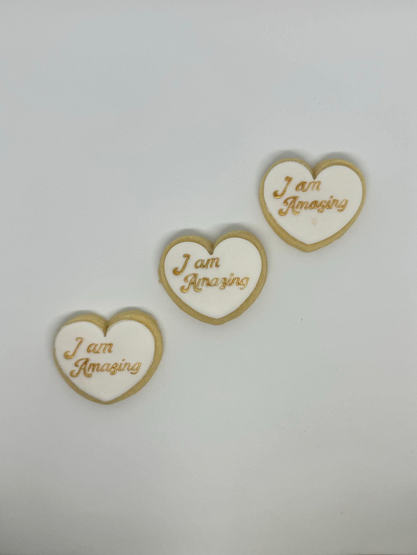 Affirmation Mini Heart Cookies