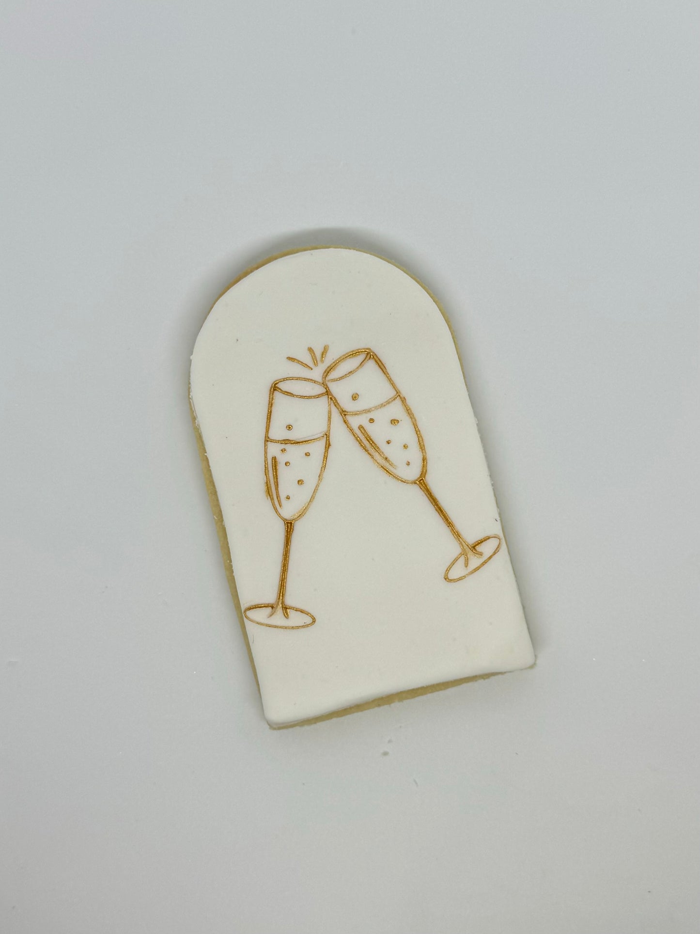 New Years Eve Champagne Flute Cookies